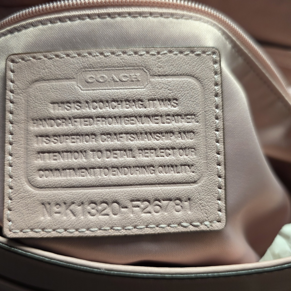 Coach Light Pink Leather Satchel - Picture 8 of 9